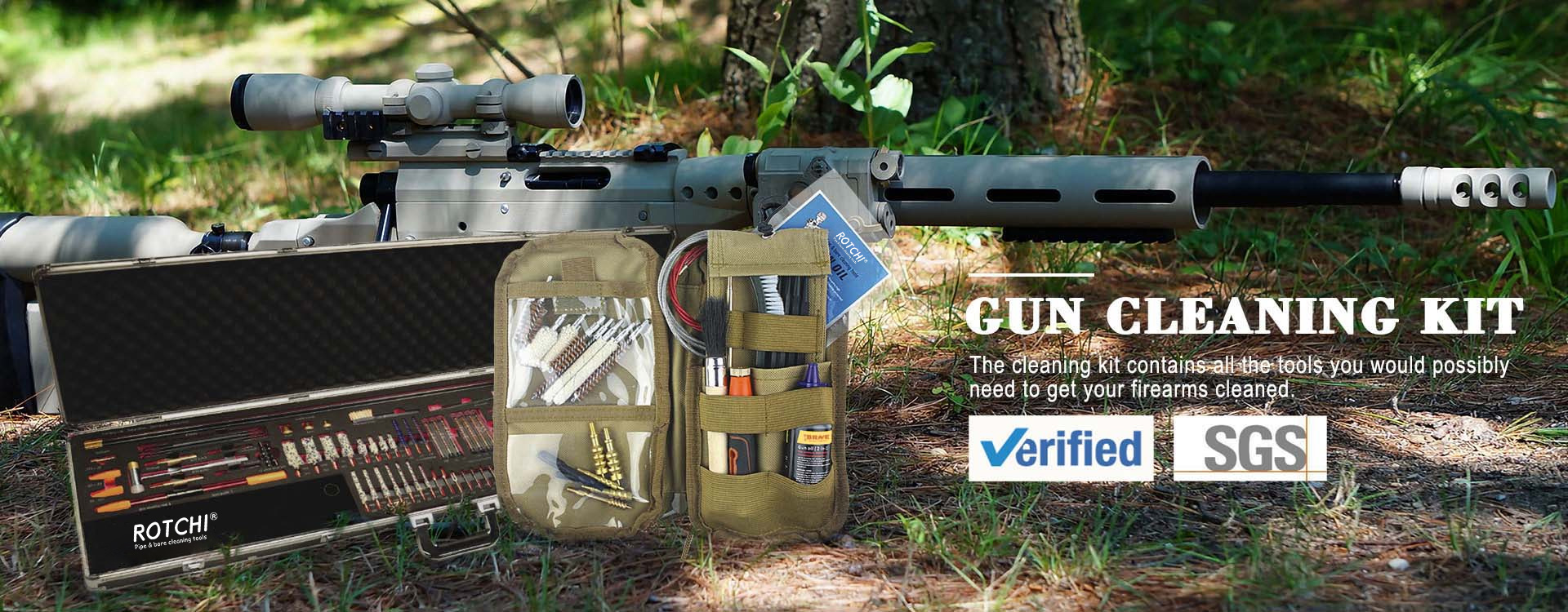Semua dalam Satu Kit Pembersihan Pistol Sarung Aluminium Deluxe